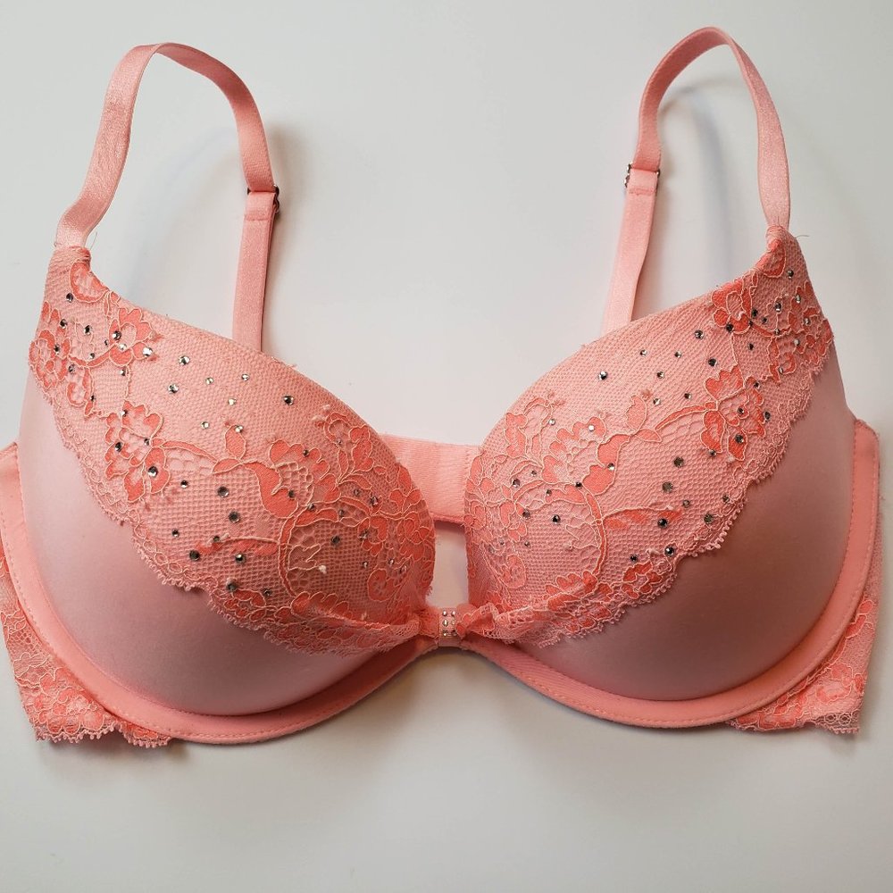 Victoria's Secret with Swarovski Crystal padded demi 32D